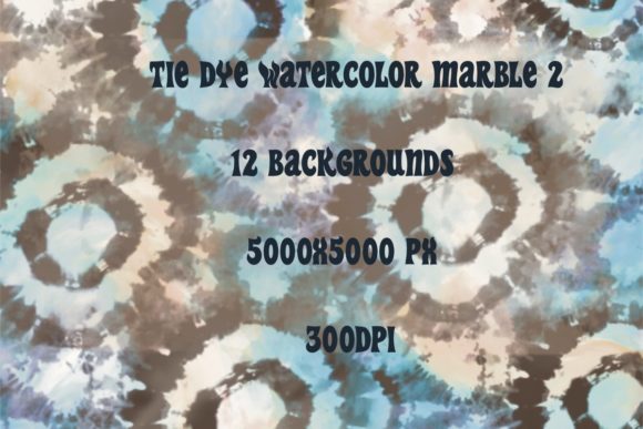 Tie Dye Watercolor Marble Backgrounds 2: A Versatile Design Resource