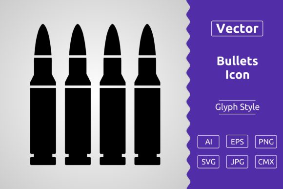 Vector Bullets Glyph Icon
