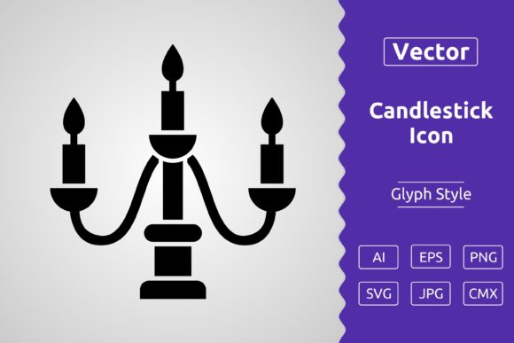 Vector Candlestick Glyph Icon: A Versatile Tool for Designers and Creators