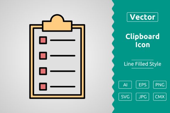 Vector Clipboard Filled Outline Icon: A Versatile Tool for Designers and Creators