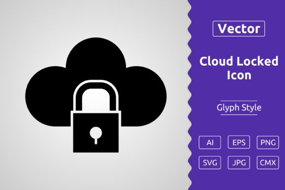 Vector Cloud Locked Glyph Icon: A Powerful Tool for Designers and Creators