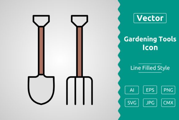 Vector Gardening Tools Filled Outline: A Comprehensive Overview