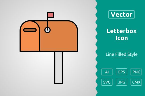 Vector Letterbox Filled Outline Icon: A Powerful Asset for Creative Professionals