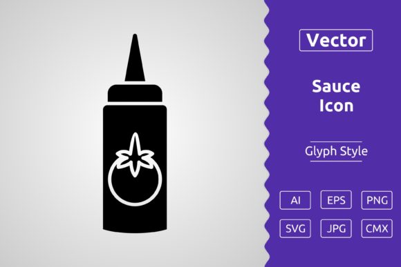 Vector Sauce Glyph Icon: A Versatile Resource for Designers and Creators