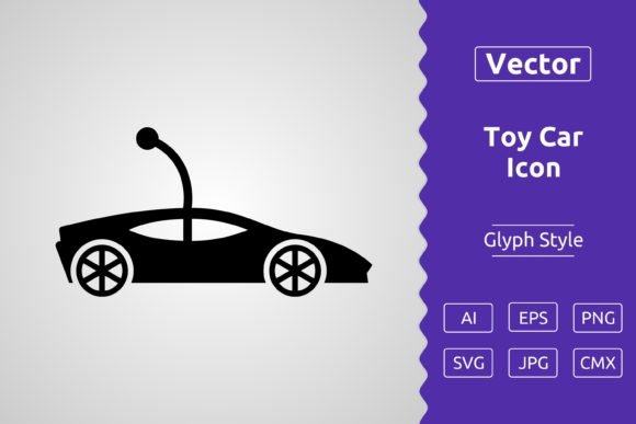 Vector Toy Car Glyph Icon: A Versatile Tool for Modern Design Workflows