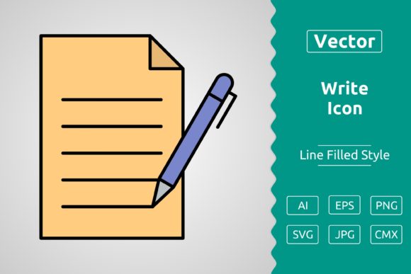 Vector Write Filled Outline Icon: A Versatile Tool for Designers and Creators